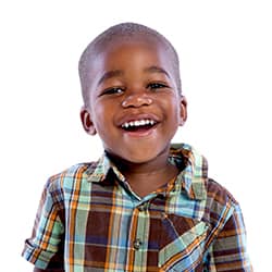 little boy smiling