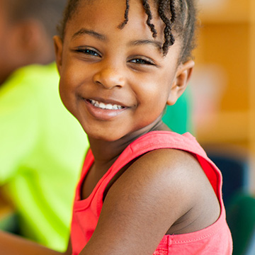 girl smiling