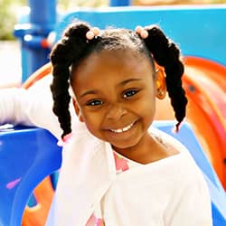 girl on playground